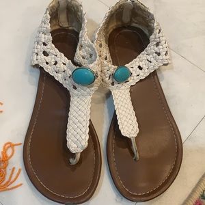 Interchangeable (3) T-Strap Sandals 7.5